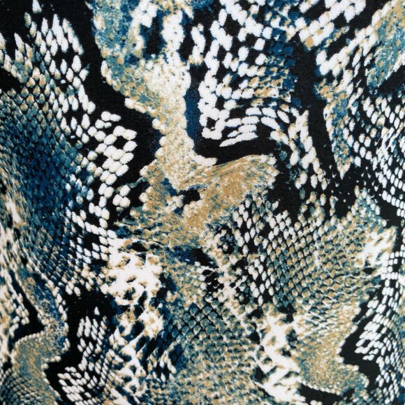 Shade & Shore women's size medium multi color snakeskin one piece swimsuit - Picture 7 of 11